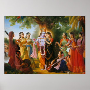 Poster Radha-Krishna