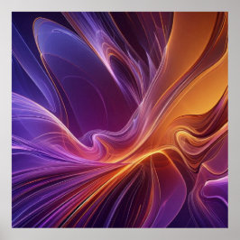 Poster Radiant orange purple