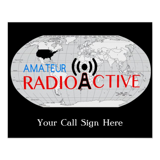 Poster Radio amateur mondiale (Devant)