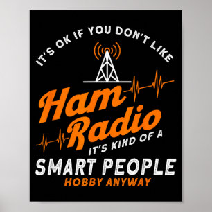 Poster Radio Amateur Personnes Intelligentes Hobby De Tou