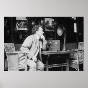 Poster Radio antique, les années 1900 tôt