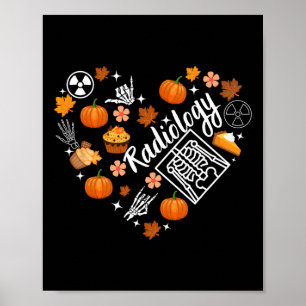 Poster Radiologie Automne Coeur Xray Tech Automne Citroui