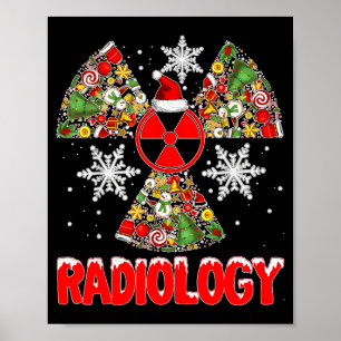 Poster Radiologie de Noël radiologue de Noël technicien e