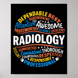 Poster Radiologie Drôle Semaine de la technologie Rad App