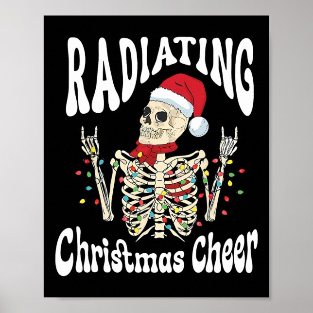 Poster Radiology Radiating Christmas Cheer X-ray Rad Tech (Devant)