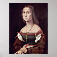 Raffaello Sanzio - Portrait d'une dame (Le muet)