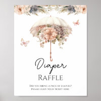 Raffin à parapluie Vintage rose Floral