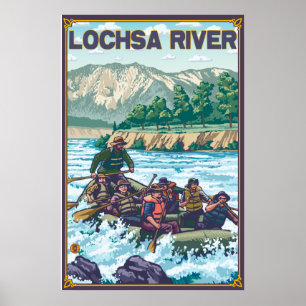 Poster Rafting en eau blanche - Rivière Lochsa, Idaho