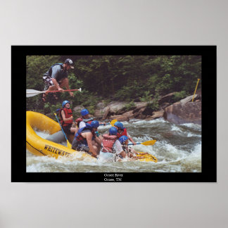 Poster Rafting en eau vive