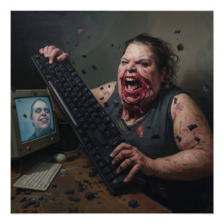 Poster Rage Error: System Failure - Ctrl Alt Delirium