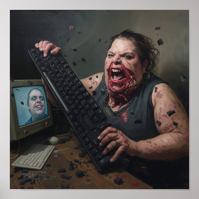 Poster Rage Error: System Failure - Ctrl Alt Delirium (Devant)