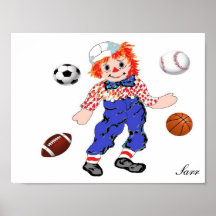 Poster/ Raggedy Andy - Ideal für Boys Bedroom