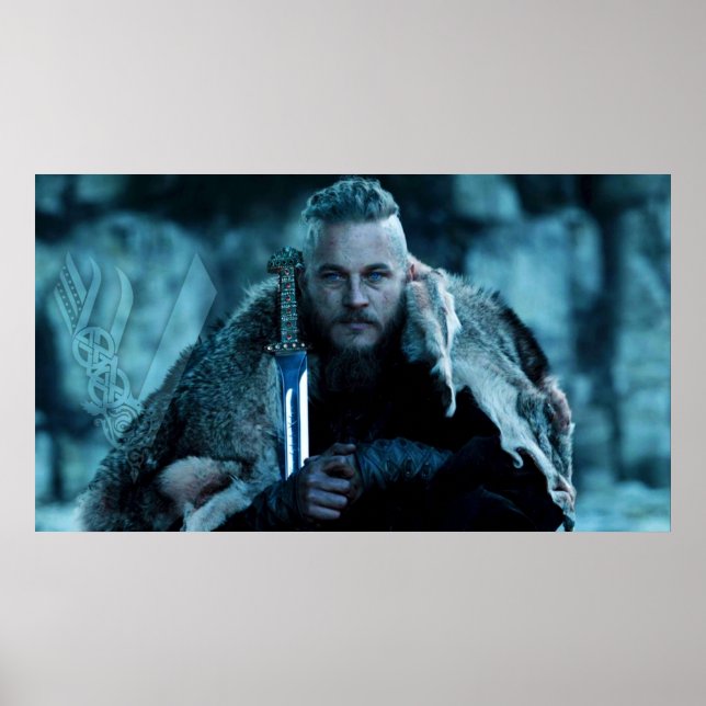 Poster Ragnar Lothbrok viking (Devant)
