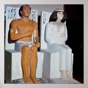 Poster Rahotep et sa femme, Nofret, de Meydum