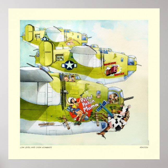 Poster Raid de basse altitude sur la Normandie (Devant)