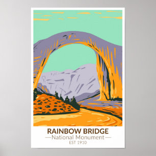 Poster Rainbow Bridge National Monument Utah Vintage