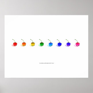 Poster Rainbow Cherries