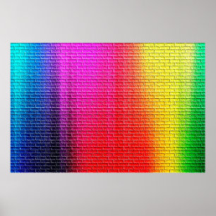 Poster Rainbow colors abstract background. Gradient.abstr