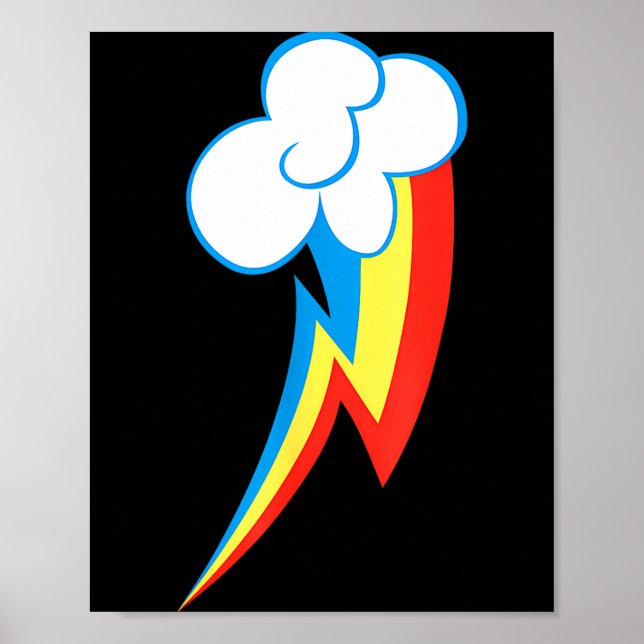 Poster Rainbow Dash Cuties Mark  (Devant)