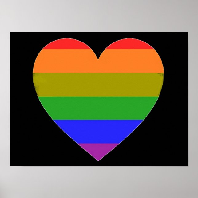 Poster Rainbow Heart (Vorne)