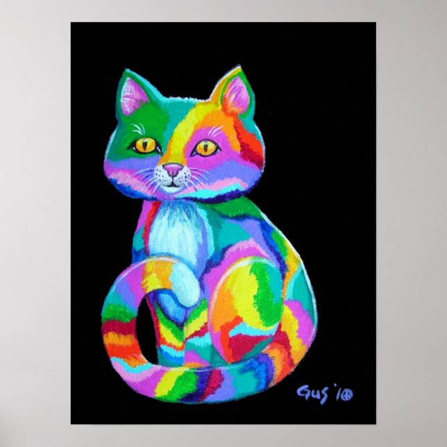 Poster Rainbow Kitten (Devant)