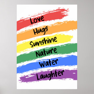 Poster Rainbow Paint