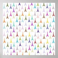 Rainbow Paris Tour Eiffel motif