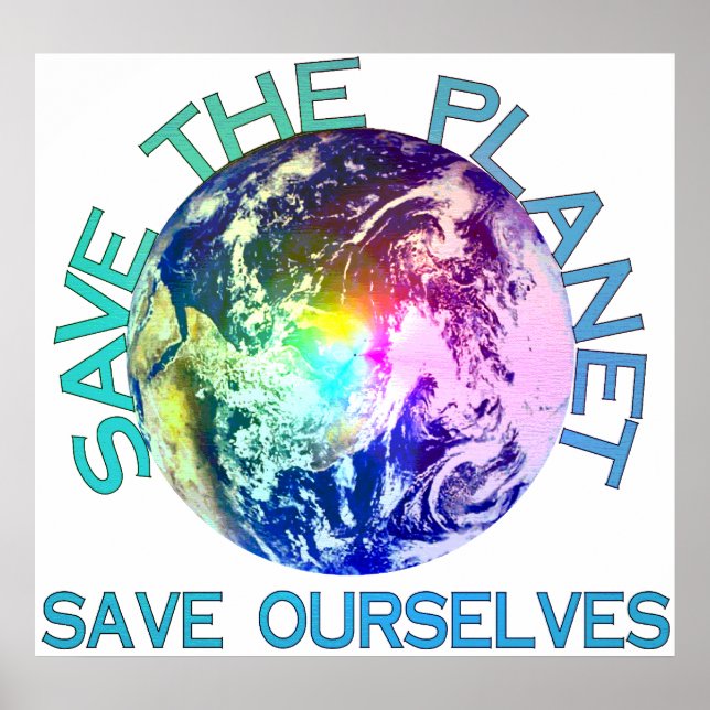 Poster Rainbow Planet (Devant)