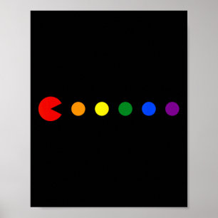 Poster Rainbow Polka Gay pride Mois Lgbtq Ally
