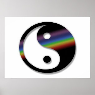 Poster Rainbow Yin Yang