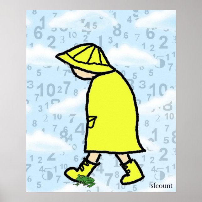 Poster Rainy Day Boy Print (Devant)