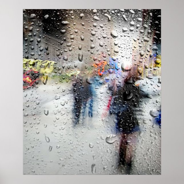 Poster Rainy Day NYC Abstrait (Devant)