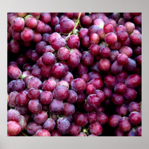 Poster Raisins de vin rouge : Arrière - plan Luscious.