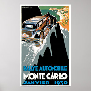 Poster Rallye Automobile Monte Carlo