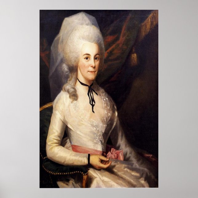 Poster Ralph Earl / Elizabeth Schuyler Hamilton / (Devant)