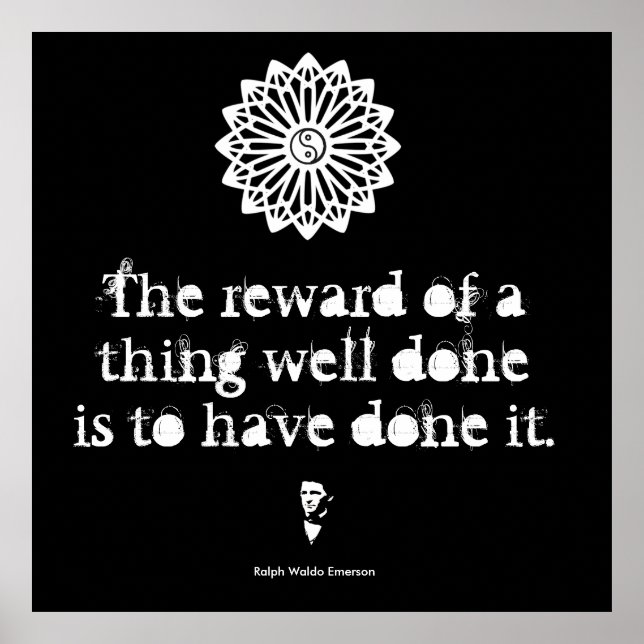 Poster Ralph Waldo Emerson - Paroles de sagesse (Devant)