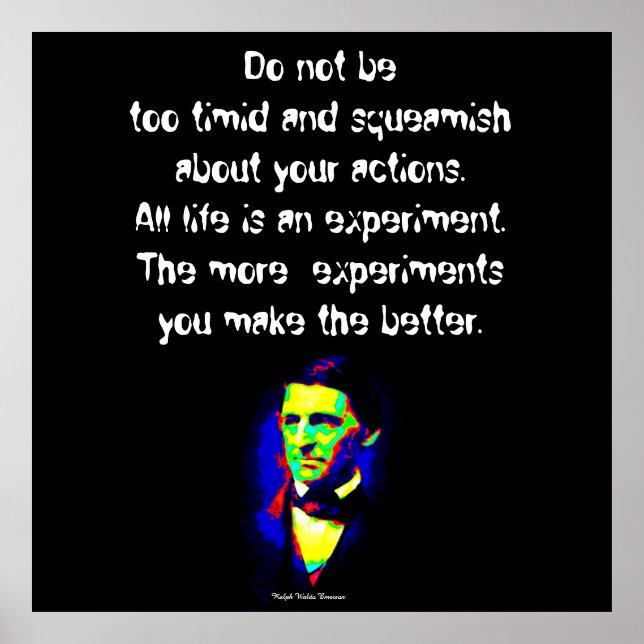 Poster Ralph Waldo Emerson - Paroles de sagesse (Devant)