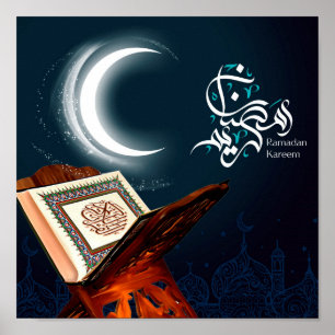 Poster Ramadan Al Adha et fitr islamique