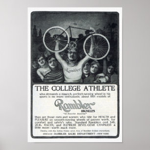 Poster Rambler Bicycle Annonce Vers 1901