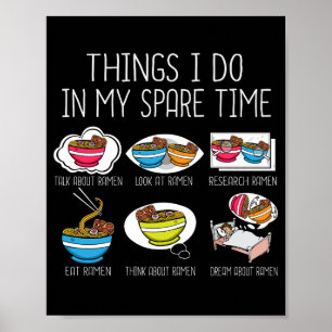 Poster Ramen Lover Cadeau amusant nouilles japonaises Ram
