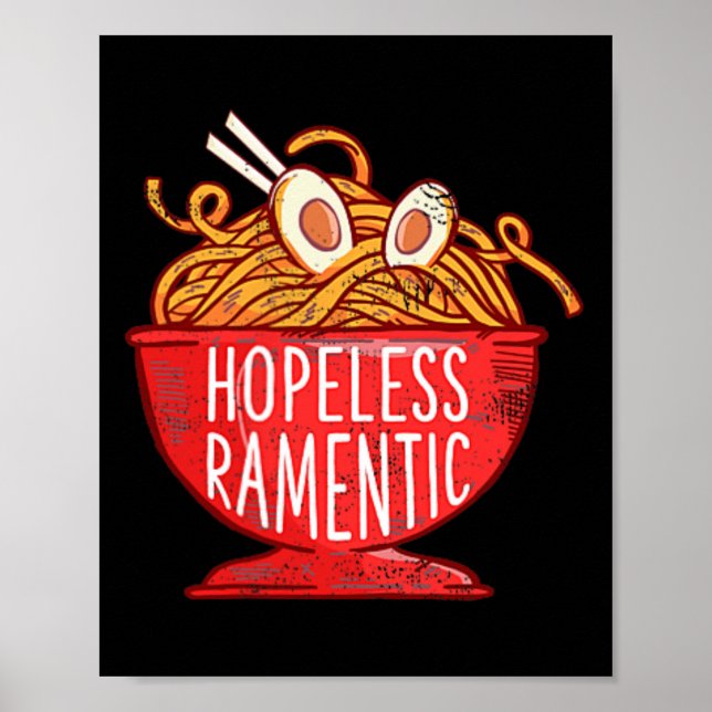 Poster Ramento Japonais sans espoir nouilles de ramen Poc (Devant)