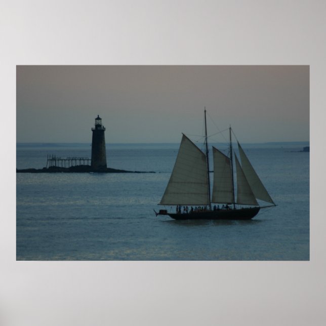 Poster Rams Island Ledge, Maine (Devant)