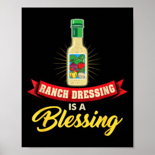 Poster Ranch Dressing Est Une Bénédiction Favorite Alimen