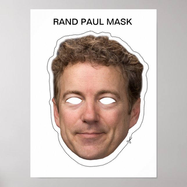 Poster Rand Paul Mask (Devant)