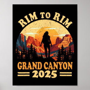 Poster Rand Sud au Rand Nord Grand Canyon 2025 Randonnée