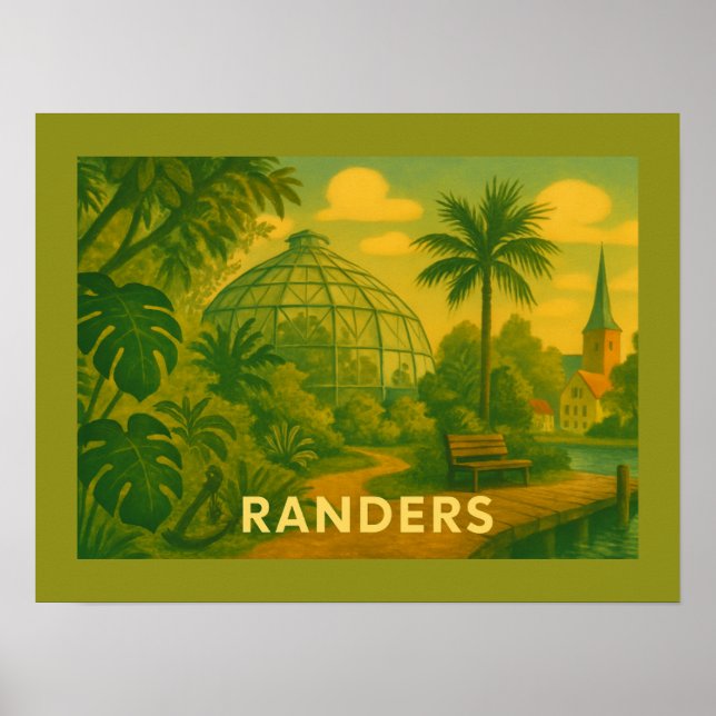 Poster Randers Denmark Domes (Devant)