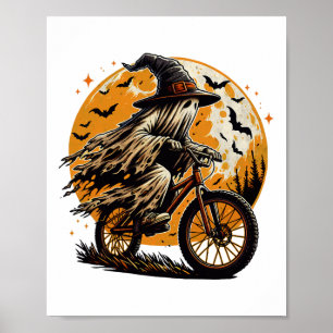 Poster Randonnée à vélo de Ghost Mountain Halloween Costu