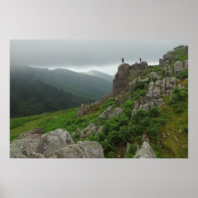 Poster Randonnée dans les Pyrénées (Devant)