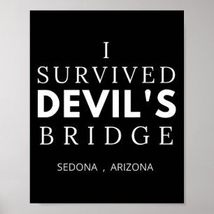 Poster Randonnée du pont du Diable Sedona Arizona Red Roc