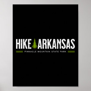 Poster Randonnée en Arkansas Parc d'État de Pinnacle Moun